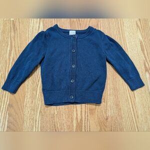 Hanna Andersson Navy Blue Kids Cardigan 3T
